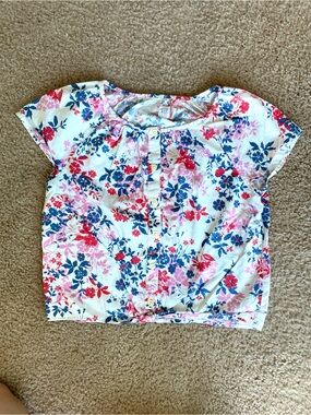 Basically New GAP 100% Cotton Floral Blouse